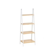 Bathroom Shelves White Natural Bamboo Pine 40 x 109,3 x 30 cm