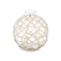 Decorative bauble White Transparent 18 x 20 cm (6 Units)