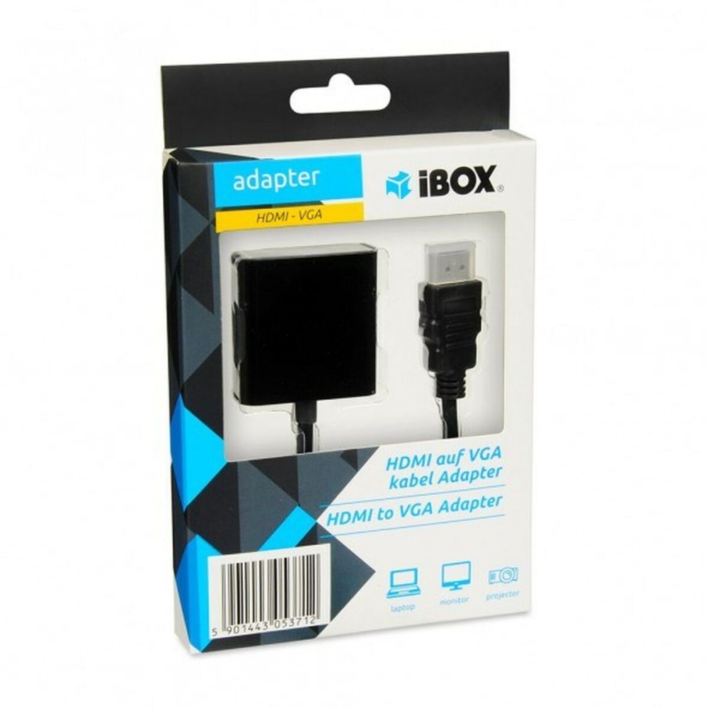 Adaptateur HDMI vers VGA Ibox IAHV01 Noir