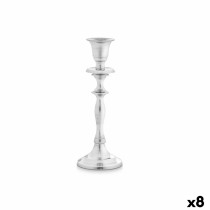 Candle Holder Silver Aluminium 4,5 x 20 x 7,5 cm (8 Units)