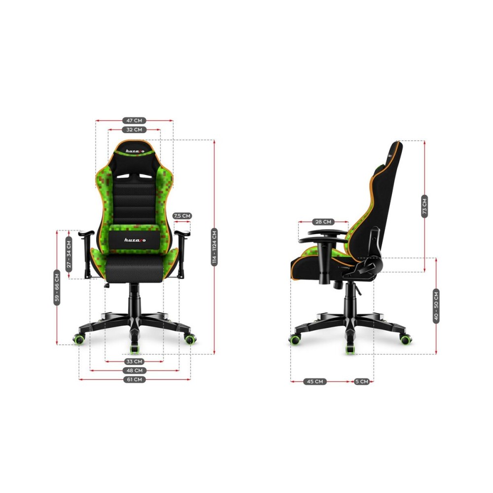 Chaise de jeu Huzaro HZ-Ranger 6.0 Pixel Mesh Noir/Bleu