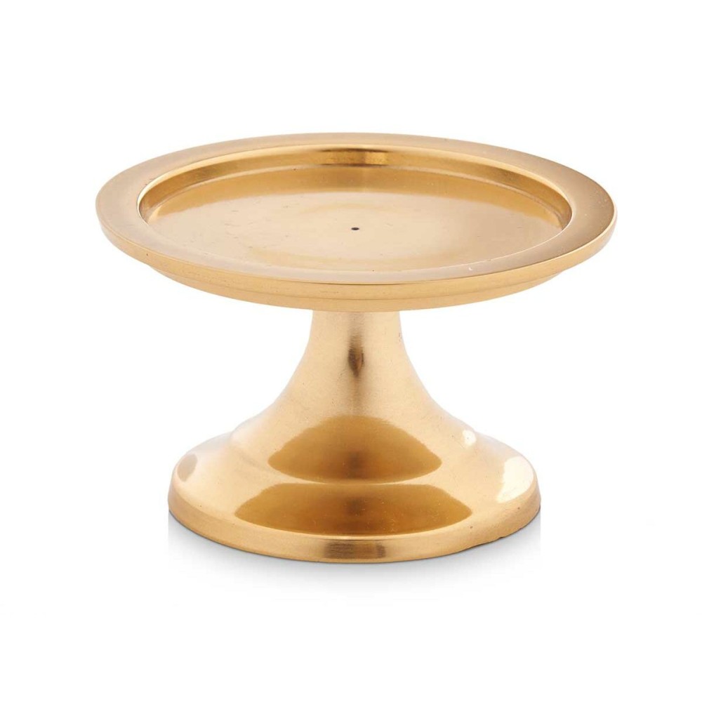 Candle Holder Golden Aluminium 10 x 6 x 10 cm (12 Units)