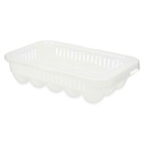 Coquetier Blanc Transparent Plastique 17,5 x 7 x 28,5 cm (12 Unités)