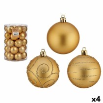 Weihnachtskugeln-Set Gold PVC Ø 6 cm (4 Stück)