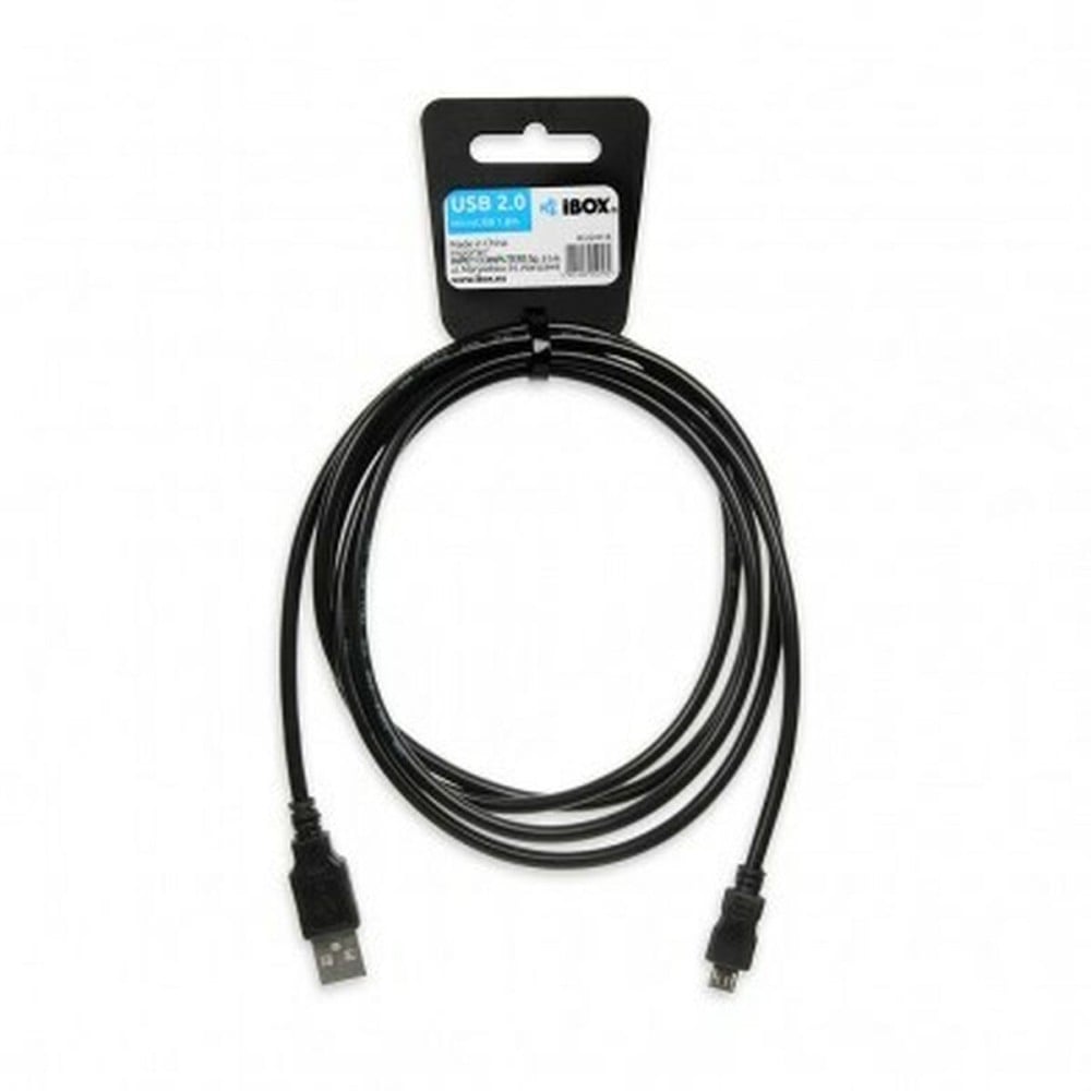 Câble USB vers micro USB Ibox IKU2M18 Noir 1,8 m