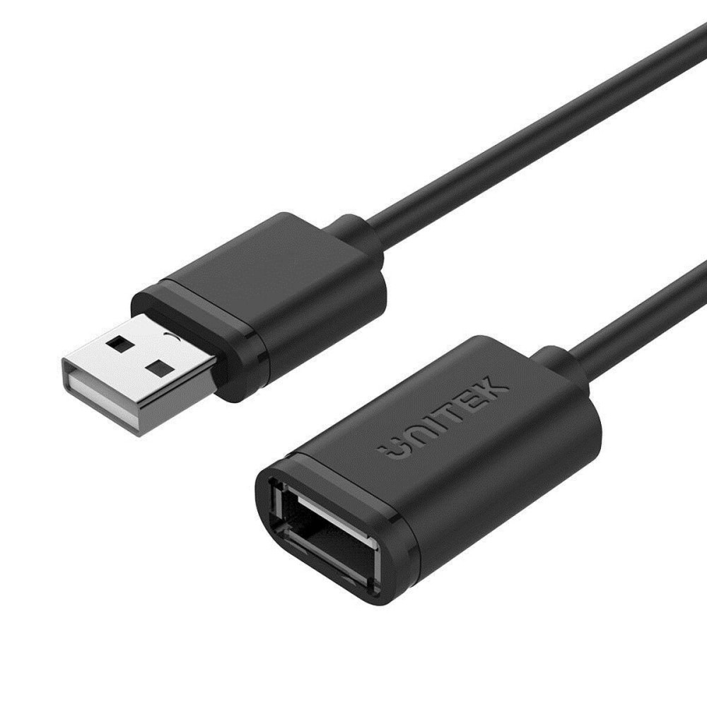 USB-Kabel Unitek Y-C417GBK Stecker/Steckdose Schwarz 3 m