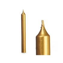 Candle Set Acorde 123-D-AR Golden 2 x 2 x 15 cm (12 Units)