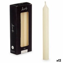 Candle Set Acorde 126-B-AR Cream 2 x 2 x 20 cm (12 Units)