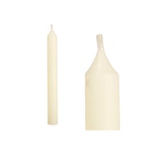 Candle Set Acorde 126-B-AR Cream 2 x 2 x 20 cm (12 Units)