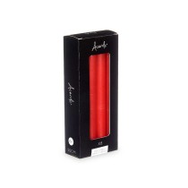 Ensemble de Bougies Acorde 126-C-AR Rouge 2 x 2 x 20 cm (12 Unités)