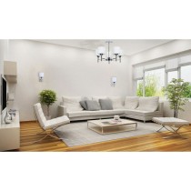 Wandleuchte Activejet AJE-MIRA 1P Weiß Silberfarben Metall 40 W 23 x 21,5 x 11,5 cm (1 Stücke)