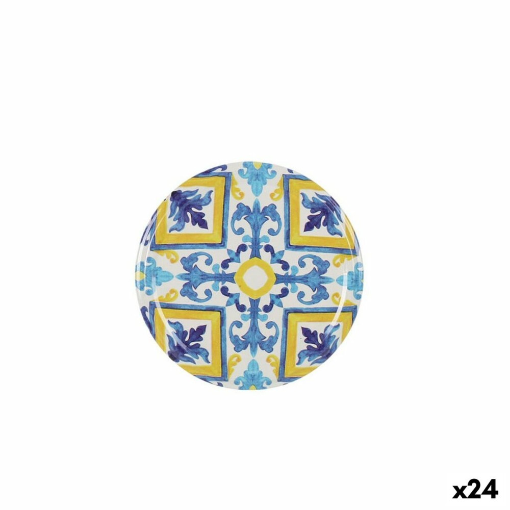 Set of lids Sarkap Mosaic 6 Pieces 6,6 x 0,8 cm (24 Units)