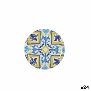Set of lids Sarkap Mosaic 6 Pieces 6,6 x 0,8 cm (24 Units)