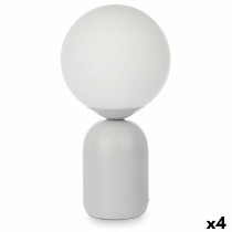 Lampe de bureau Ballon 40 W Blanc Gris Céramique 15 x 28,5 x 15 cm (4 Unités)