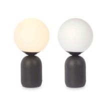 Lampe de bureau Ballon 40 W Blanc Noir Céramique 15 x 28,5 x 15 cm (4 Unités)