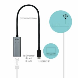 USB-zu-Ethernet-Adapter i-Tec C31METAL25LAN