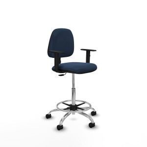 Chaise de Bureau Piqueras y Crespo B1D05RN Blue marine Grande