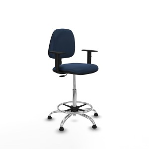 Chaise de Bureau Piqueras y Crespo B1D05RT Blue marine Grande