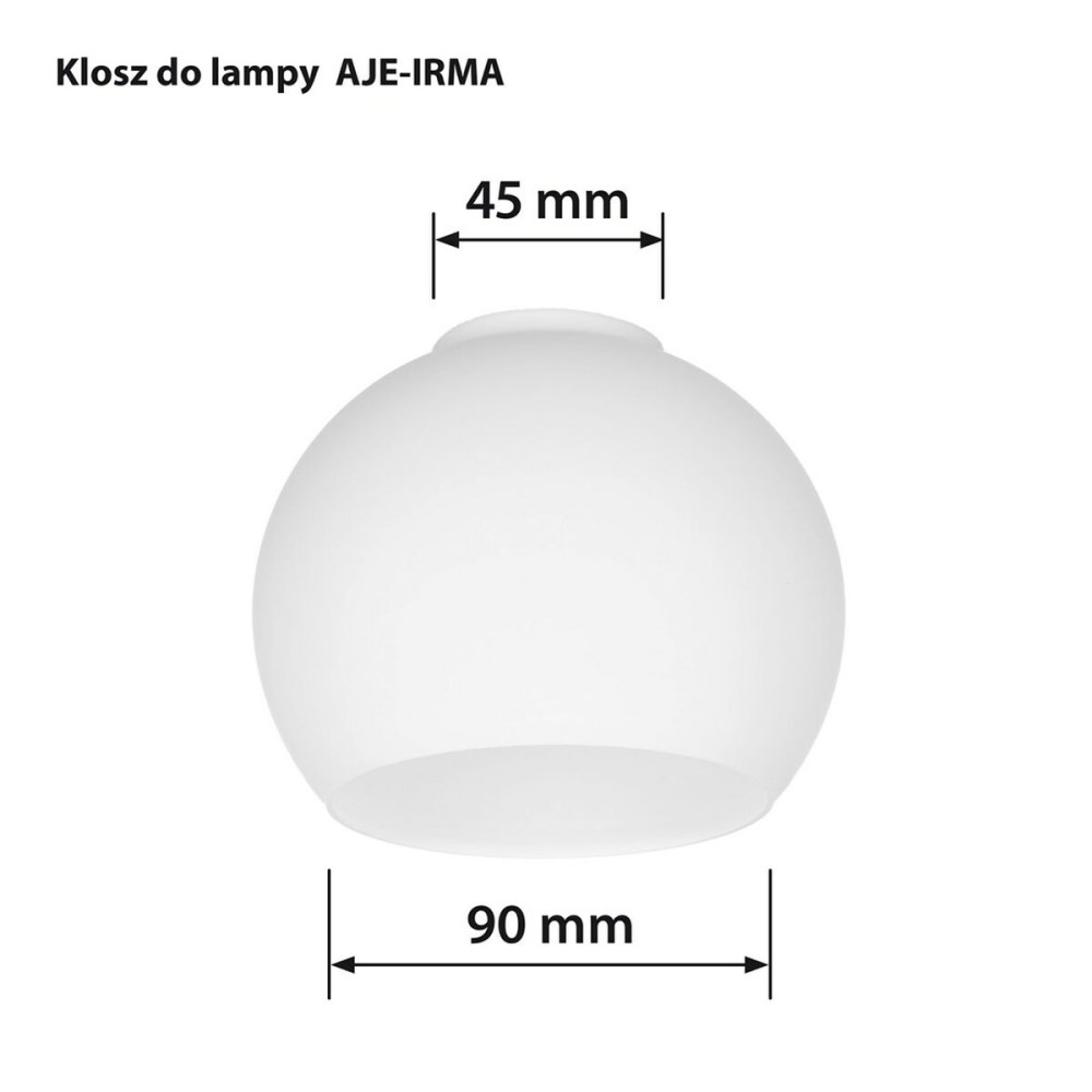Lampenschirm Activejet Irma Weiß Glas 13 x 10 x 9,5 cm