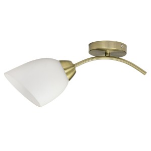 Wandleuchte Activejet Weiß Gold Metall Glas 40 W 40 x 12 x 20 cm (1 Stücke)