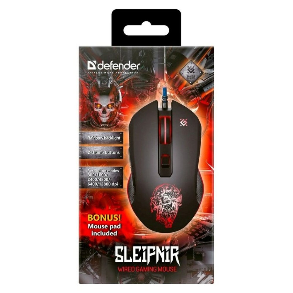 Mouse Defender 52927 Schwarz 12800 DPI