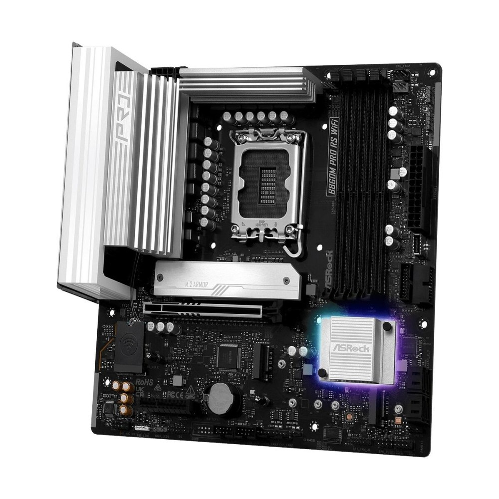 Carte Mère ASRock B860M Pro RS WiFi Intel B860 LGA 1851