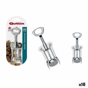 Ouvre-bouteille avec tire-bouchon Quttin Acier inoxydable 16,5 cm (18 Unités)