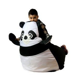 Puff GO GIFT Weiß Schwarz Oxford 130 x 90 cm