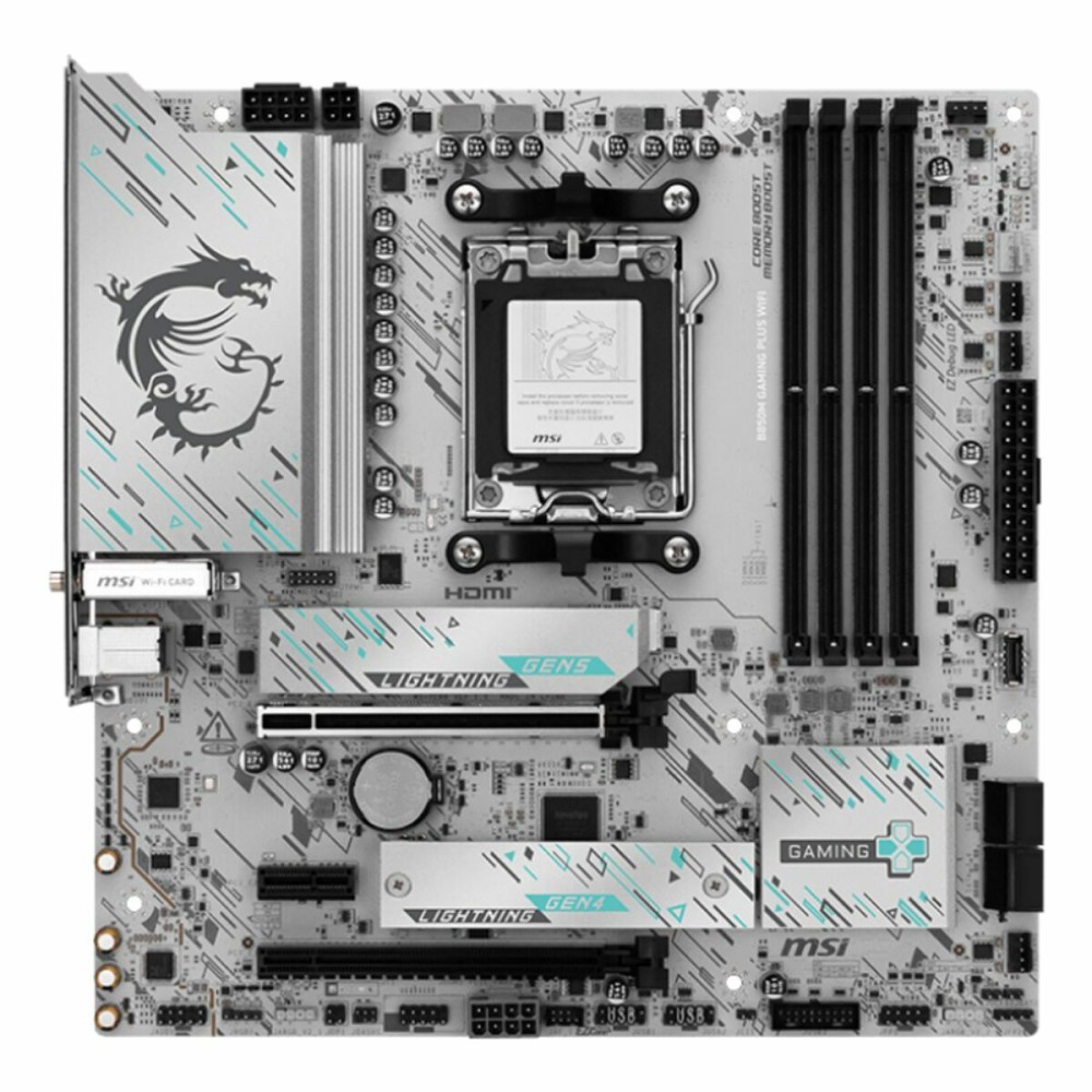 Carte Mère MSI B850M GAMING PLUS WIFI6E Intel Wi-Fi 6 AMD AM5 AMD B850