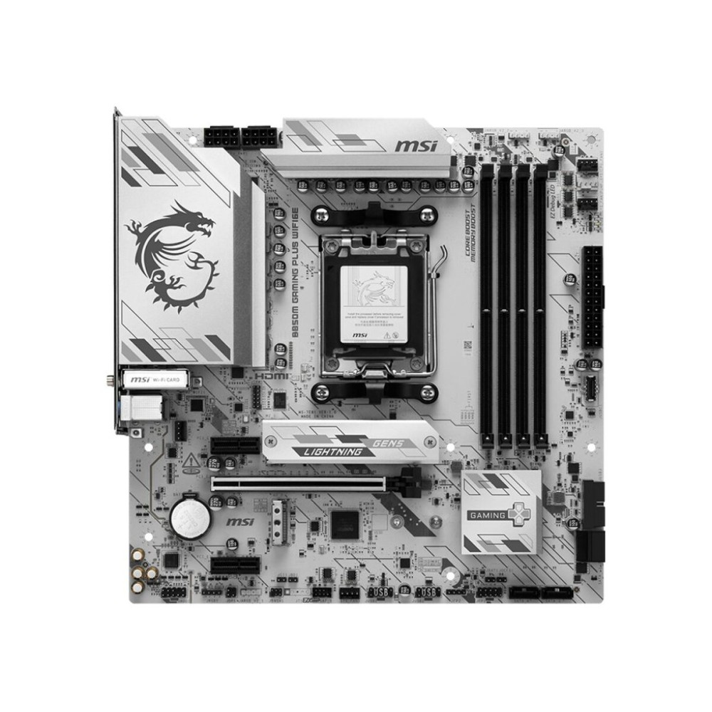 Carte Mère MSI B850M GAMING PLUS WIFI6E Intel Wi-Fi 6 AMD AM5 AMD B850