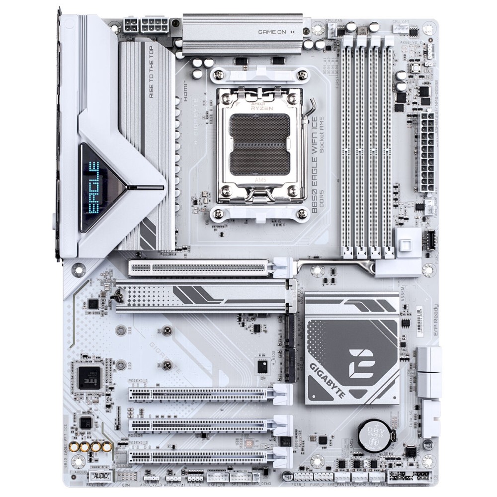 Carte Mère Gigabyte B850 EAGLE WF7 ICE Intel Wi-Fi 6 AMD AM5 AMD B850