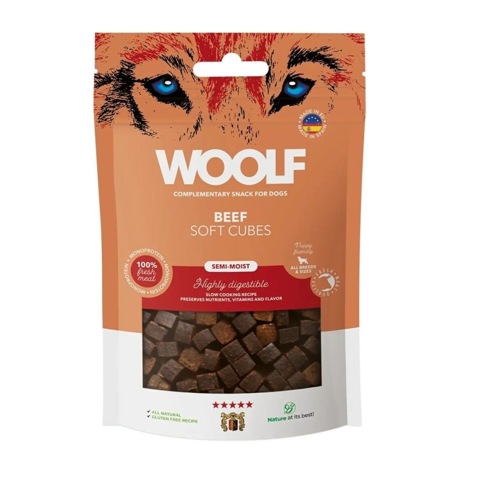 Hundesnack Woolf Soft Cubes Beef Rind und Kalbfleisch 100 g