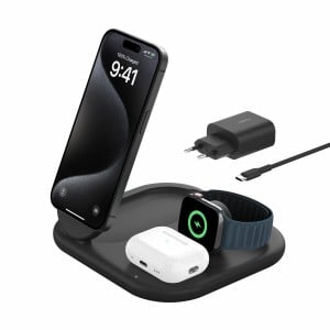 Chargeur sans fil Belkin WIZ029VFBK Noir 15 W (1 Unité)
