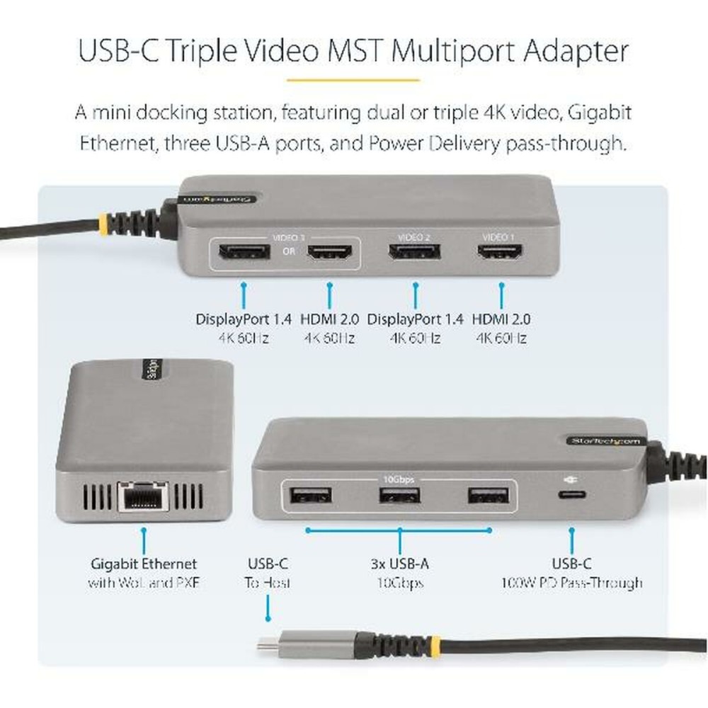 USB Adapter Startech 117B-USBC-MULTIPORT