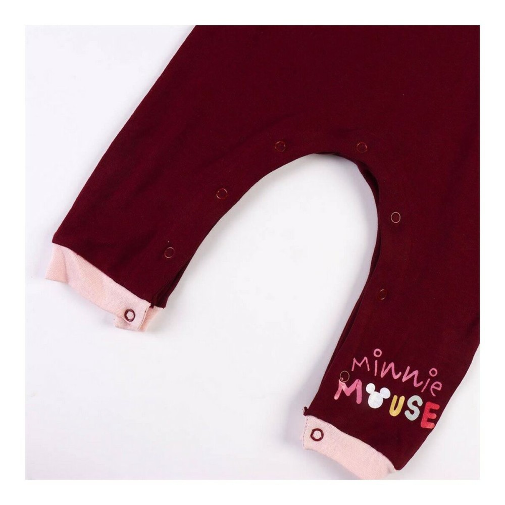 Baby's Long-sleeved Romper Suit Minnie Mouse Maroon