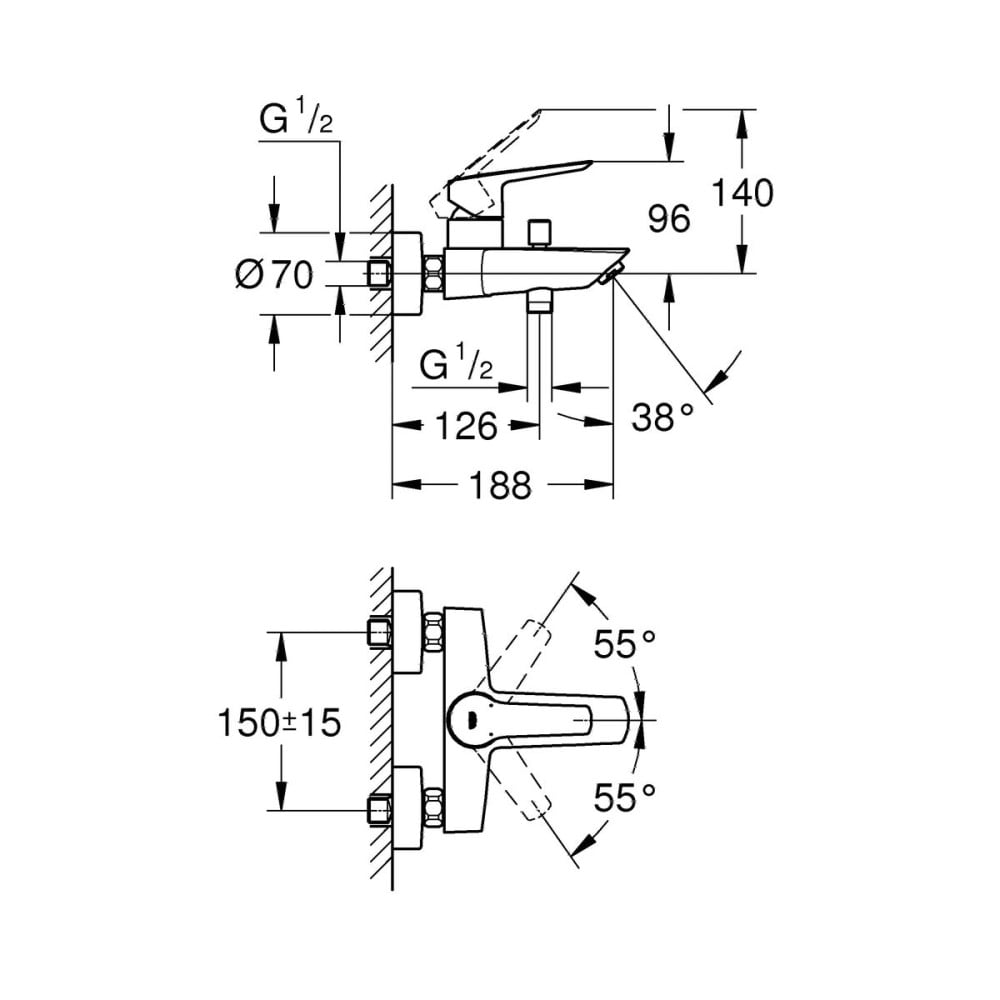 Mischbatterie Grohe 23206002