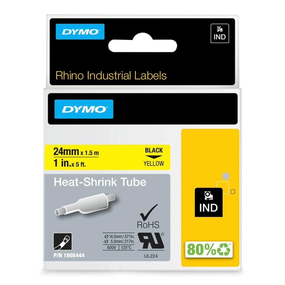 Laminated Tape for Labelling Machines Dymo ID1-12 12 mm x 1,5 m