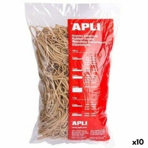 Élastiques Apli Marron 100 x 5 mm (10 Unités)