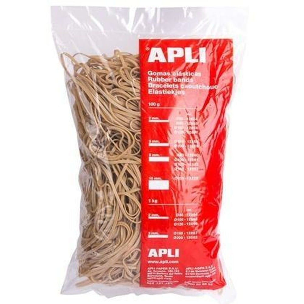 Élastiques Apli Marron 100 x 5 mm (10 Unités)
