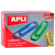 Clips Apli Nº 2 Multicolour Cable 32 mm (10 Units)
