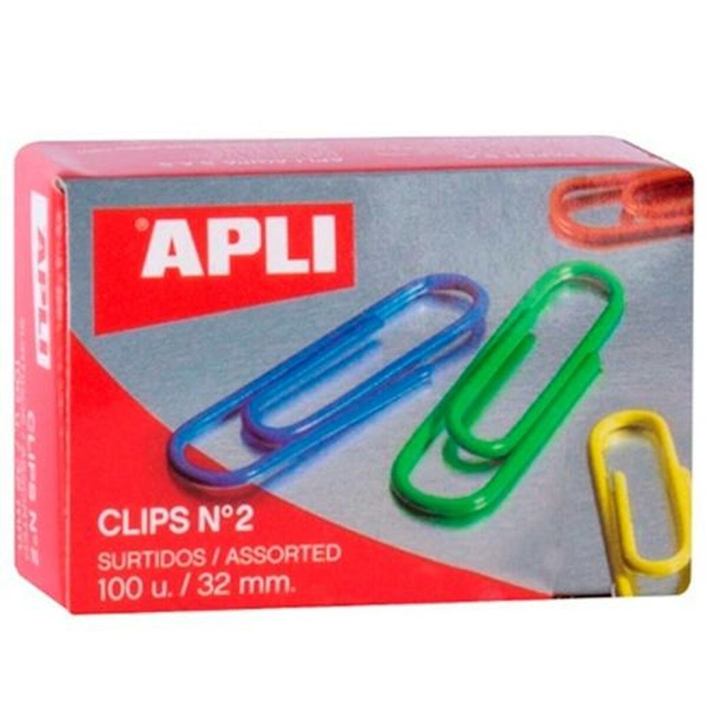 Clips Apli Nº 2 Multicolour Cable 32 mm (10 Units)