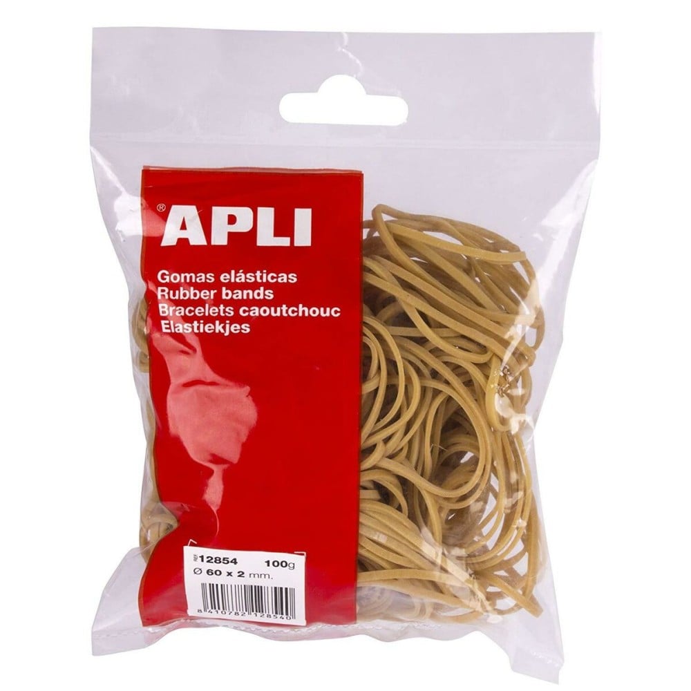 Élastiques Apli Marron 100 x 2 mm (100 Unités)