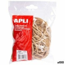 Élastiques Apli Marron 160 x 3 mm (100 Unités)