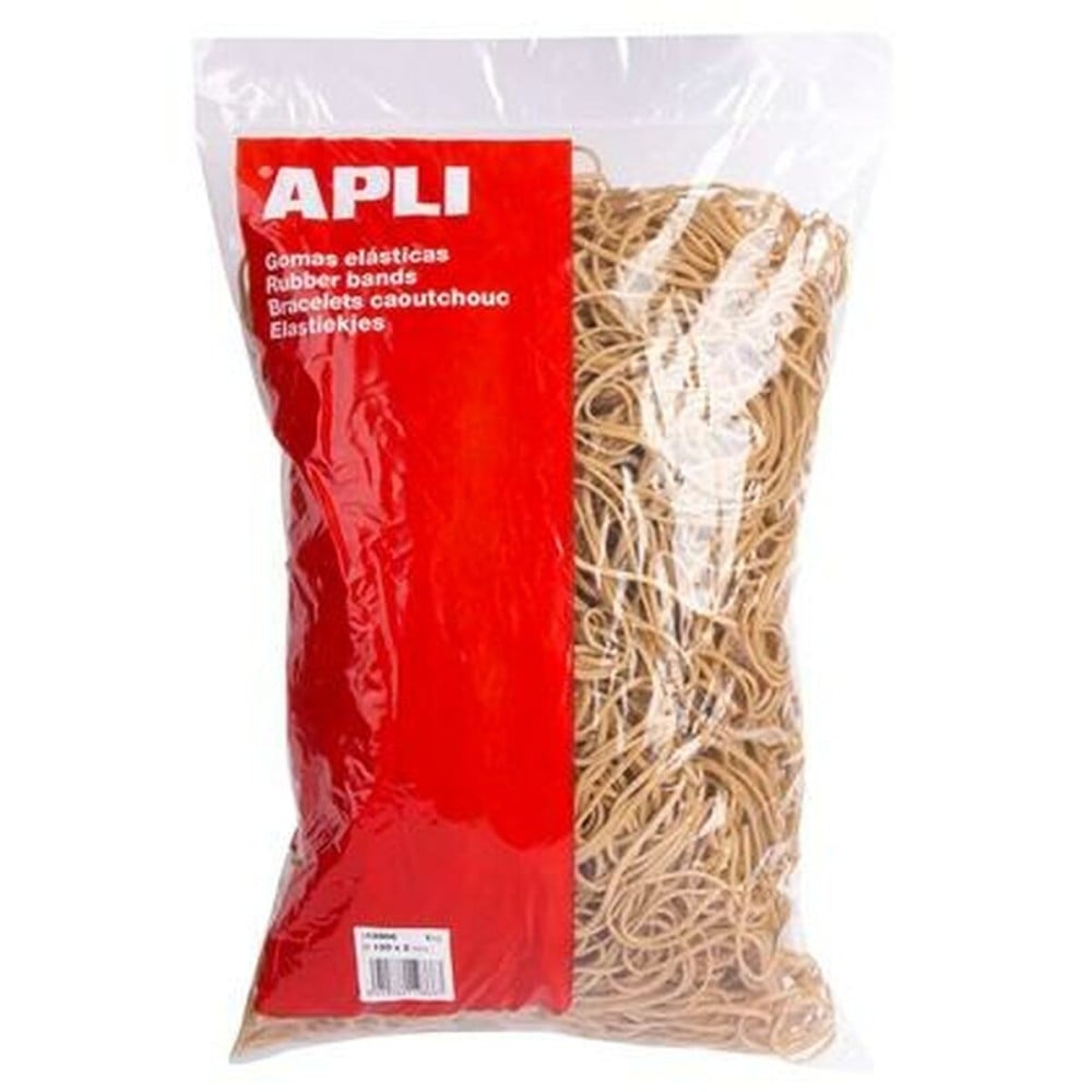 Elastic bands Apli Brown 120 x 2 mm (10 Units)