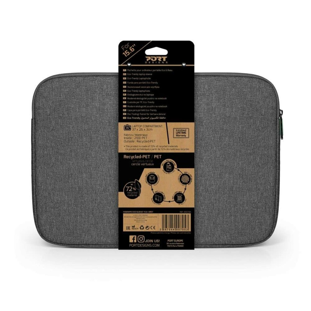 Laptop Cover Port Designs Grey 15,6"