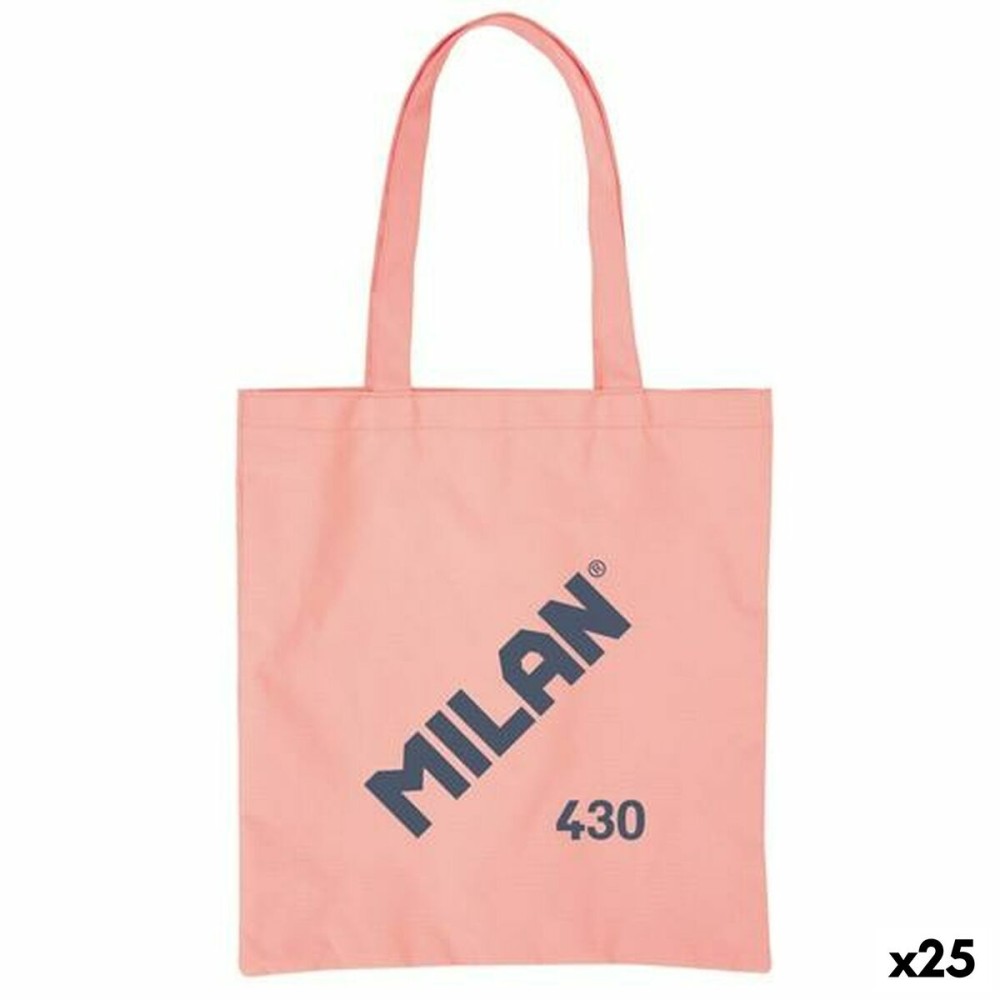 Sac en toile Milan 1918 Rose 41 x 38 x 0,5 cm (25 Unités)