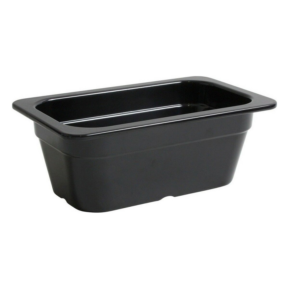 Serving Platter Inde Black 26,5 x 16,2 x 10 cm (3 Units)