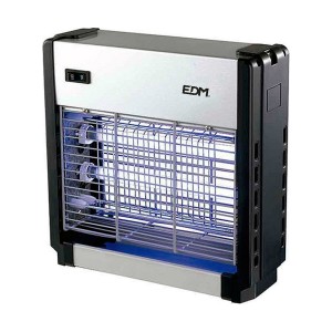 Tötet elektrische Insekten EDM 06011 Schwarz Silberfarben 12 W 25,5 x 9 x 26 cm Professionell