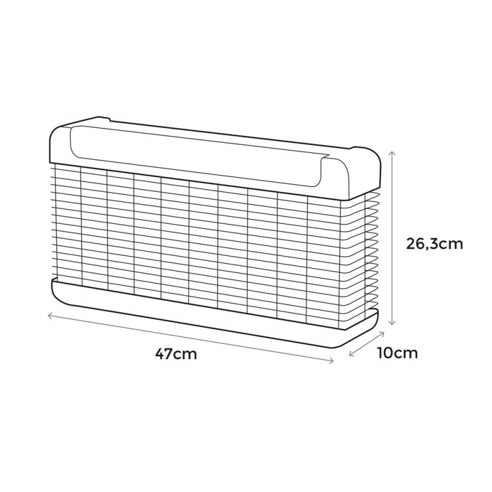 Tue-insectes électriques EDM 06525 Noir 11 W 13 W 47 x 26,3 x 10 cm Professionnel