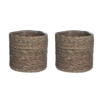 Korb Mica Decorations Atlantic Braun korb (16 x 16 cm) 16 x 16